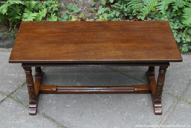 Image 10 of TITCHMARSH GOODWIN MAPLE OAK SIDE LAMP PHONE COFFEE TABLE