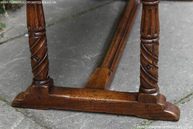 Image 11 of TITCHMARSH GOODWIN MAPLE OAK SIDE LAMP PHONE COFFEE TABLE