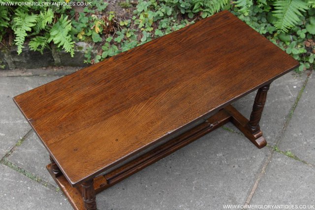 Image 12 of TITCHMARSH GOODWIN MAPLE OAK SIDE LAMP PHONE COFFEE TABLE