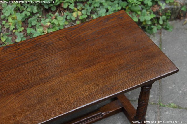 Image 14 of TITCHMARSH GOODWIN MAPLE OAK SIDE LAMP PHONE COFFEE TABLE
