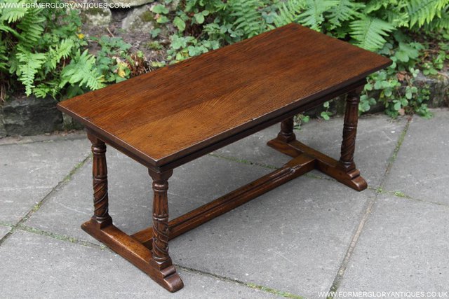 Image 16 of TITCHMARSH GOODWIN MAPLE OAK SIDE LAMP PHONE COFFEE TABLE