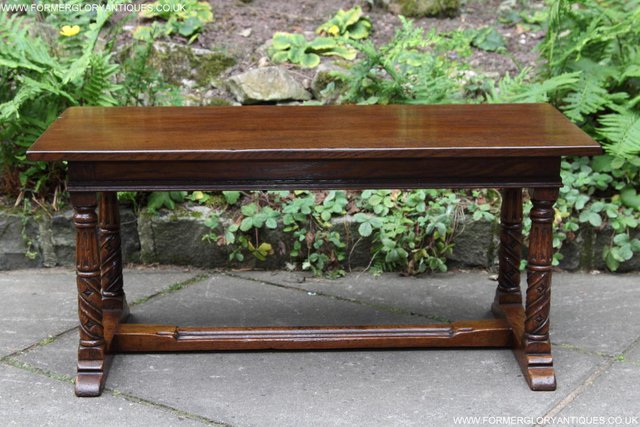 Image 20 of TITCHMARSH GOODWIN MAPLE OAK SIDE LAMP PHONE COFFEE TABLE
