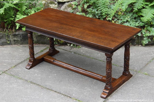 Image 22 of TITCHMARSH GOODWIN MAPLE OAK SIDE LAMP PHONE COFFEE TABLE