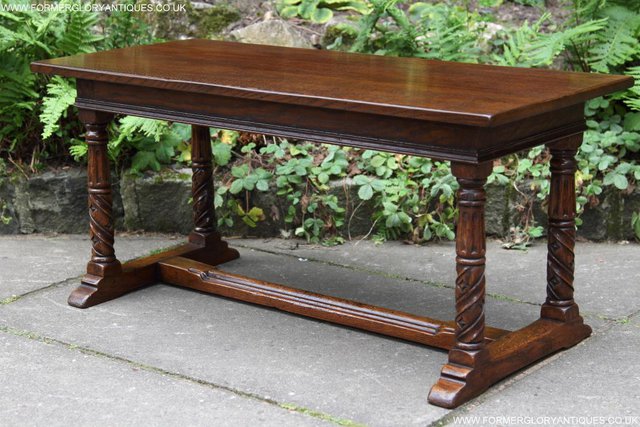 Image 26 of TITCHMARSH GOODWIN MAPLE OAK SIDE LAMP PHONE COFFEE TABLE