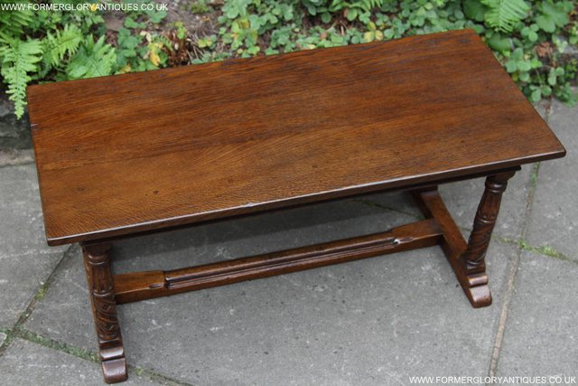 Image 29 of TITCHMARSH GOODWIN MAPLE OAK SIDE LAMP PHONE COFFEE TABLE