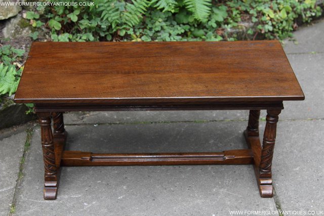 Image 31 of TITCHMARSH GOODWIN MAPLE OAK SIDE LAMP PHONE COFFEE TABLE