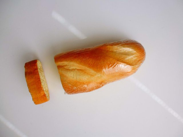 Preview of the first image of FAUX, FAKE HALF BAGUETTE BREAD.