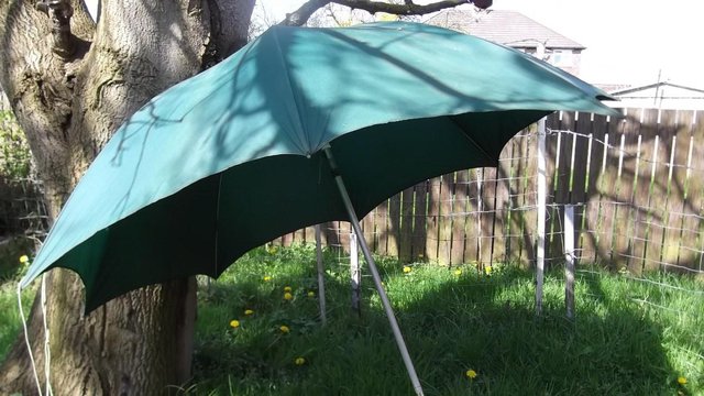 Image 2 of large fishing Brolly Two of hardly used.