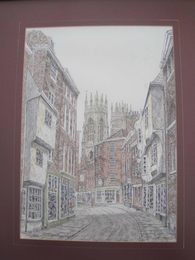Preview of the first image of SIGNED DA Heald - LOW PETERGATE, York.