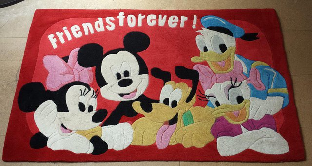 Preview of the first image of MICKEY MOUSE & DONALD DUCK CHILDRENS DISNEY RUG.