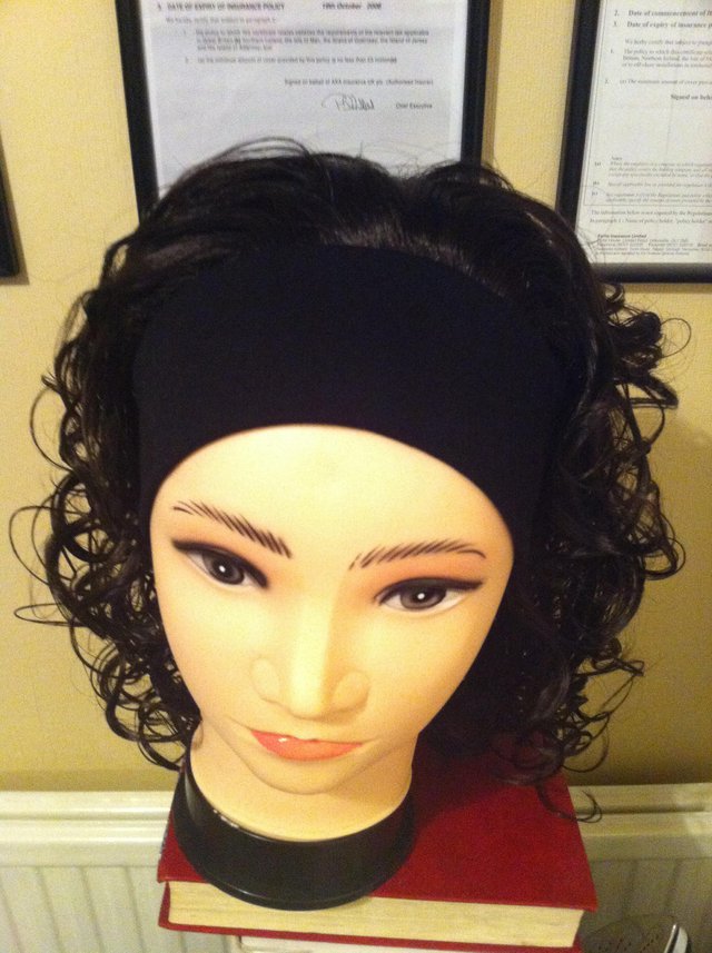 Preview of the first image of Curly Hair Band wig.