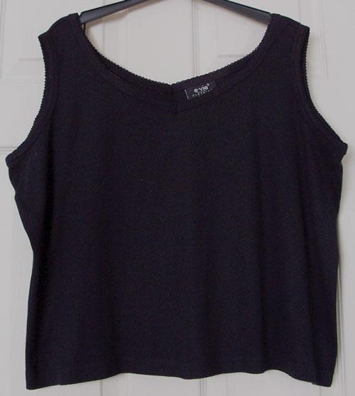 Preview of the first image of GORGEOUS LADIES BLACK VEST TOP BY EVIE - SZ 22/24  B11.