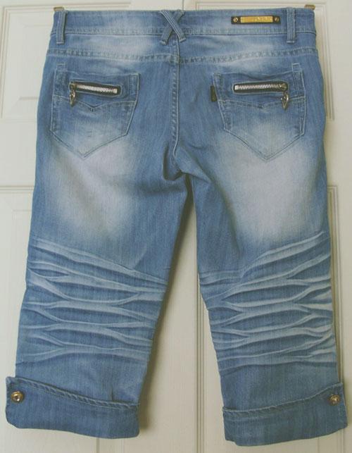 Image 2 of LADIES STRETCH CROPPED JEANS BY MISS YMY - SZ 30   B11