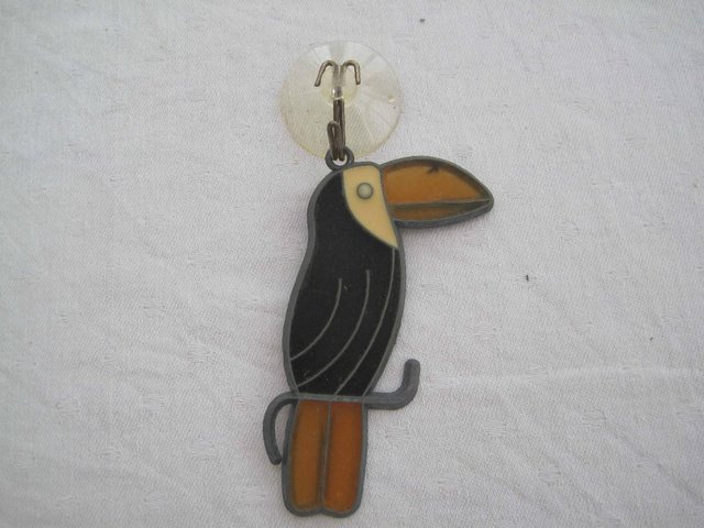 Preview of the first image of Stained glass hanger - toucan.