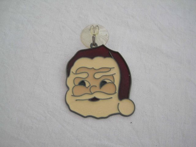 Preview of the first image of Stained glass hanger -Santa.
