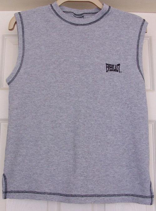 Preview of the first image of MEN'S GREY SLEEVELESS VEST TOP BY EVERLAST - 40" CHEST (B4).