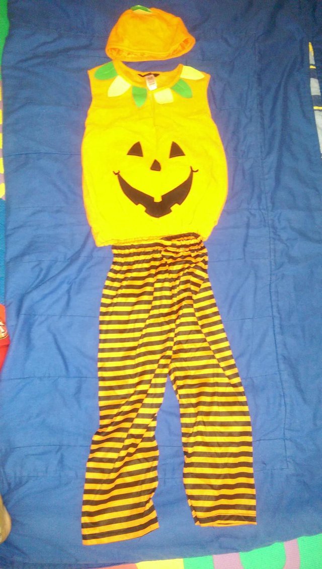 Image 2 of Toddler Halloween Pumpkin Costume