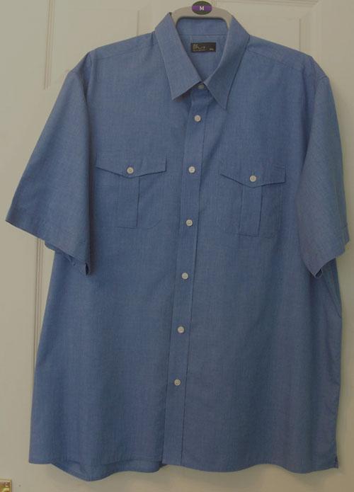 Preview of the first image of MENS CASUAL SHORT SLEEVE SHIRT BY BHS - SZ XXL B5.