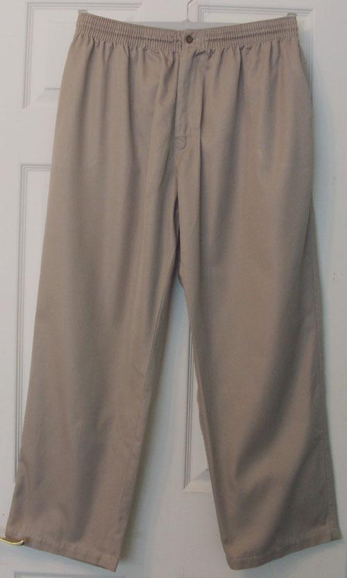 Preview of the first image of MENS CASUAL TROUSERS WITH ELASTICATED WAIST - SZ 44S B5.