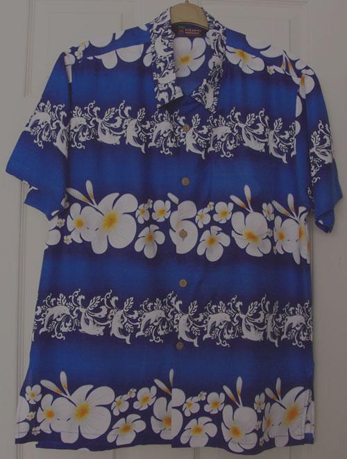 Preview of the first image of GORGEOUS MENS SHORT SLEEVE SHIRT BY BLUE HAWAII - SZ L B6.