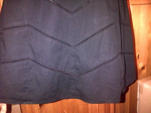 Image 3 of Sexy Black Cotton"pinhole" design dress - UK8-10