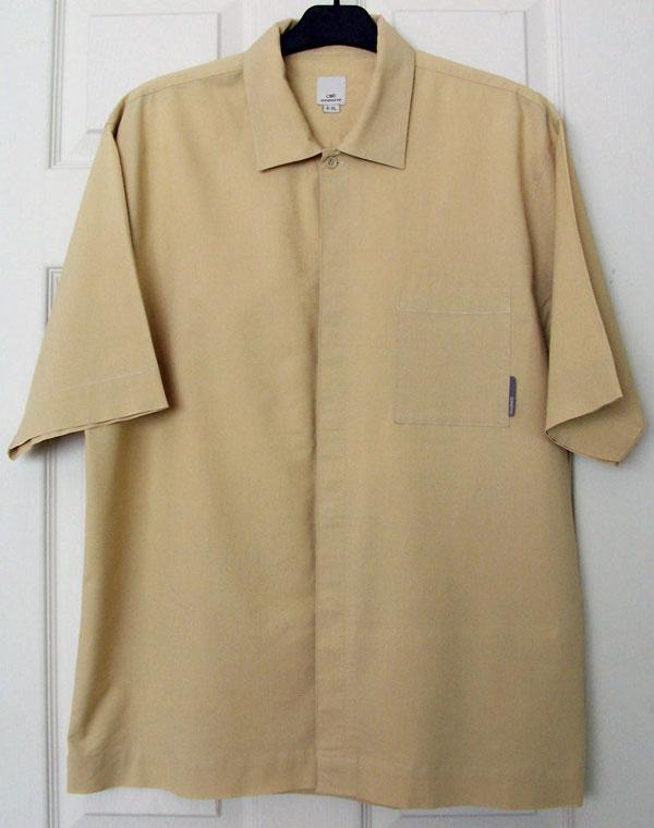 Preview of the first image of GORGEOUS MENS SHORT SLEEVE SHIRT BY SONNETI SZ XL B8.