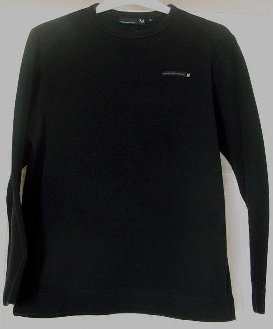 Preview of the first image of MEN'S BLACK LONG SLEEVE TOP BY DUCK & COVER - SZ M B8.