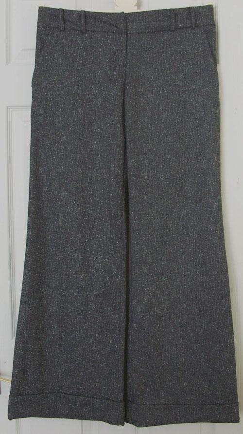 Preview of the first image of LADIES SMART GREY WIDE LEG TROUSERS BY SELECT - SZ 12 B10.