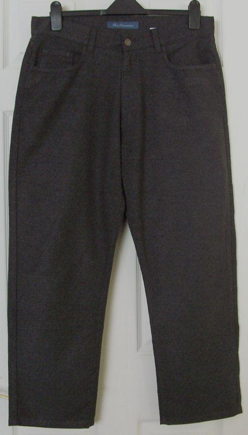 Preview of the first image of MENS DARK GREY TROUSERS BY BEN SHERMAN - SZ 34W/28L B10.