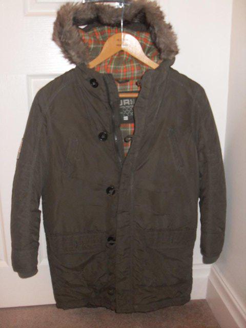 Preview of the first image of Boys Designer Parka Coat from Debenhams.