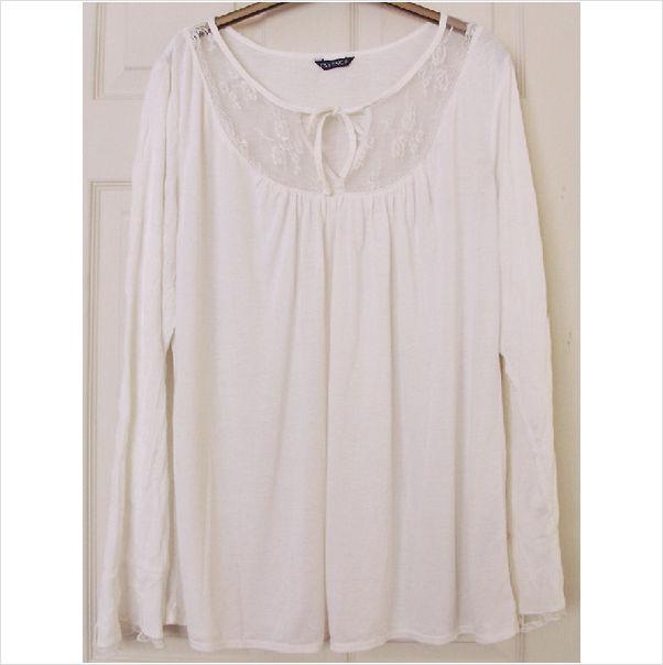 Preview of the first image of PRETTY CREAM CRINKLE LOOK BLOUSE BY ESSENCE - SZ 20   B18.
