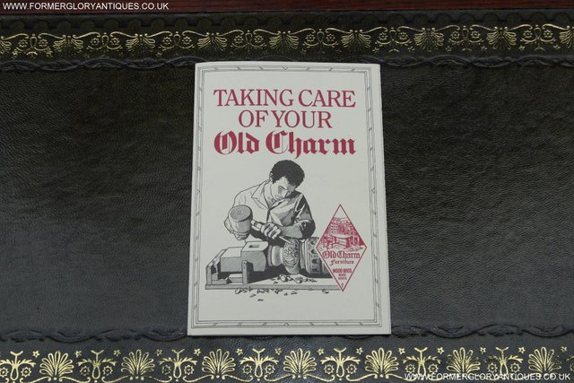 Image 2 of OLD CHARM TUDOR OAK LAPTOP WRITING TABLE DESK BUREAU