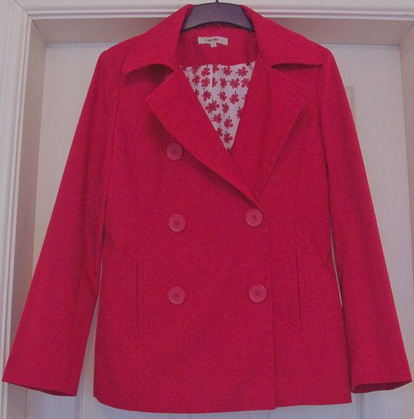 Preview of the first image of GORGEOUS LADIES RED JACKET BY ALIBI - SZ 12.