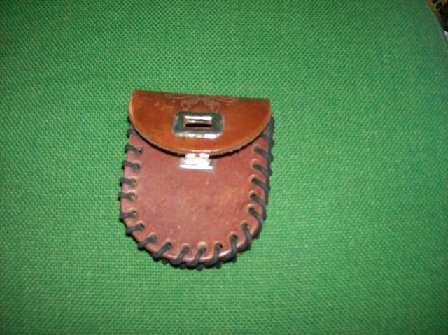 Image 2 of Brown Leather Belt Purse Type.