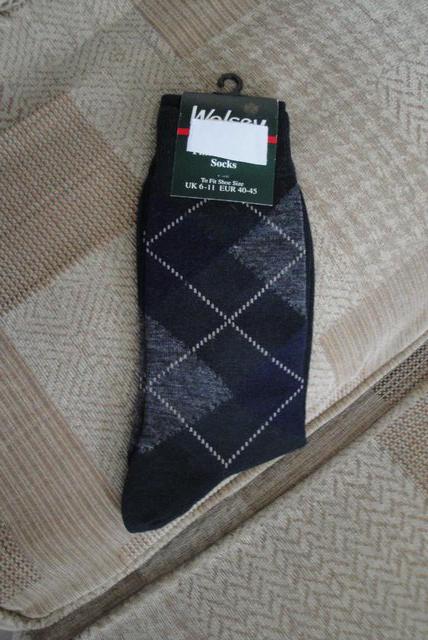 Preview of the first image of Wolsey Finest Quality Socks. Argyle Style. Uk 6 to 11.(C191).