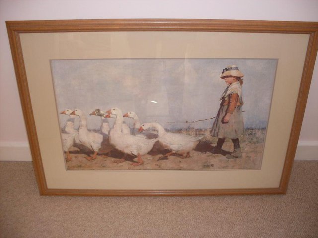 Image 2 of Girl with Geese Picture