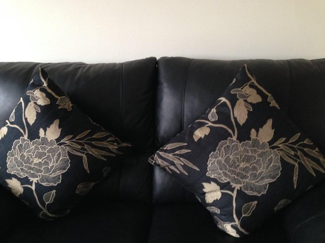 Image 3 of M&S black and bronze cushions x 4