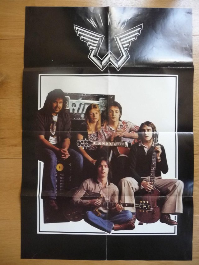 Preview of the first image of Original Large Paul McCartney Wings 1976 Tour Poster.