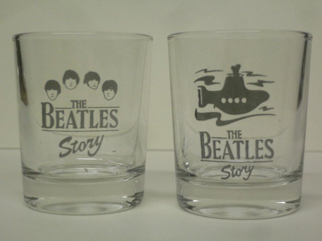 Image 2 of Set of 8 Beatles Story Shot Glasses