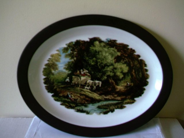Preview of the first image of hornsea decorative platter country scene.