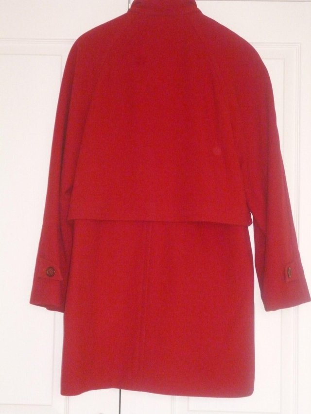 Image 2 of Luxury Wool & Cashmere Blend Red Coat