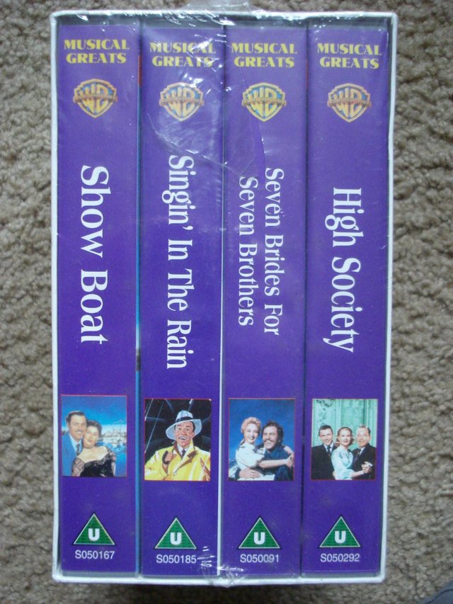 Preview of the first image of NEW VHS SEALED BOX SET OF 4 CLASSIC ORIGINAL MUSICALS.