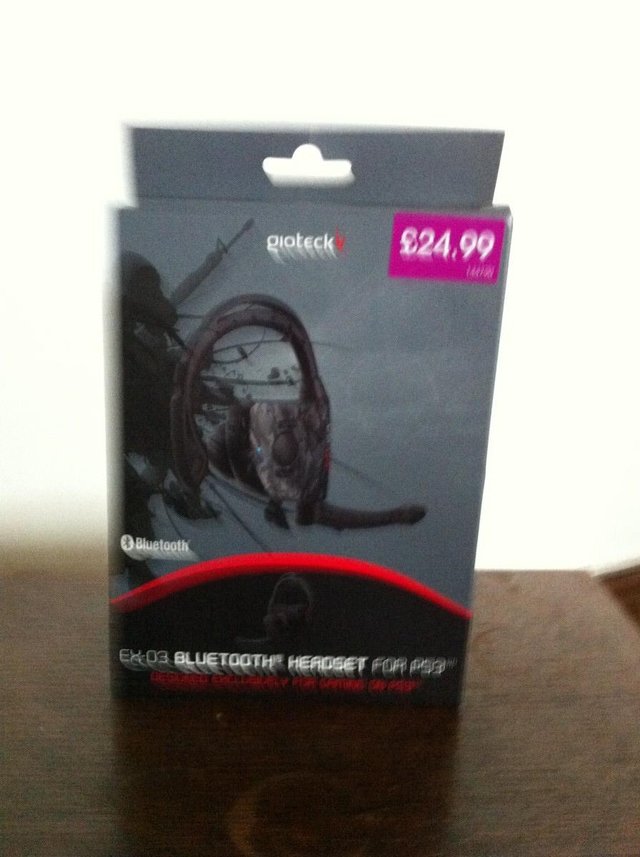 Image 2 of gioteck ex-03 bluetooth headset for ps3