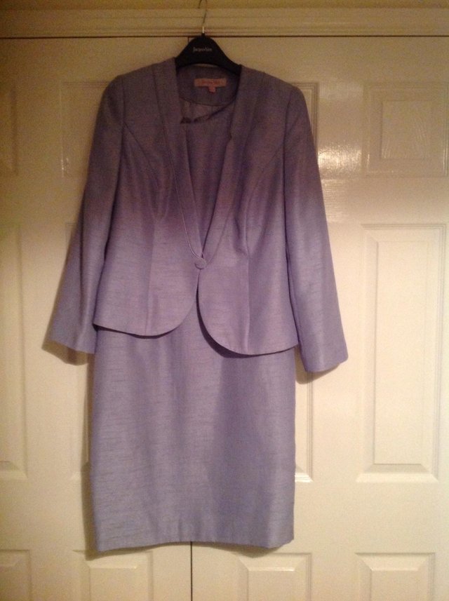 Image 2 of Blue sleeveless Dress and jacket