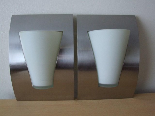 Preview of the first image of Pair of contemporary wall lights.