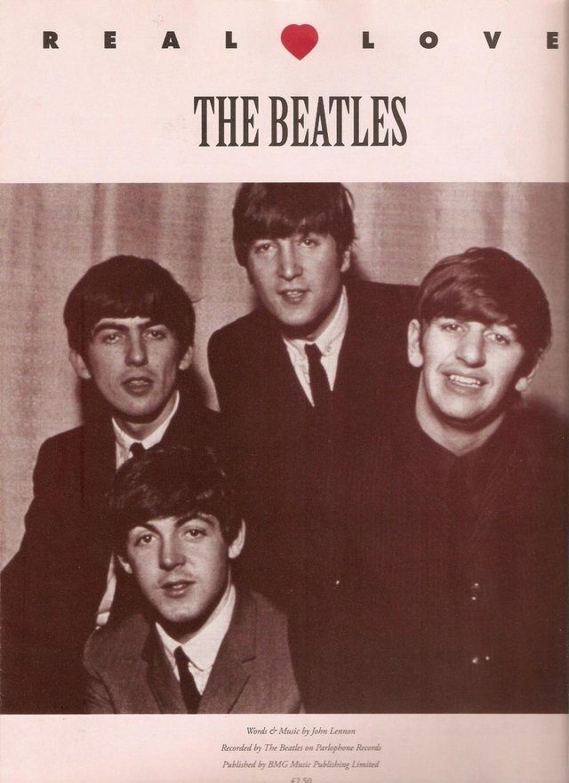 Preview of the first image of The Beatles 'Real Love' Sheet Music.