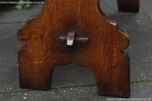 Image 24 of TITCHMARSH & GOODWIN CARVED OAK TWO DRAWER HALL / SIDE TABLE