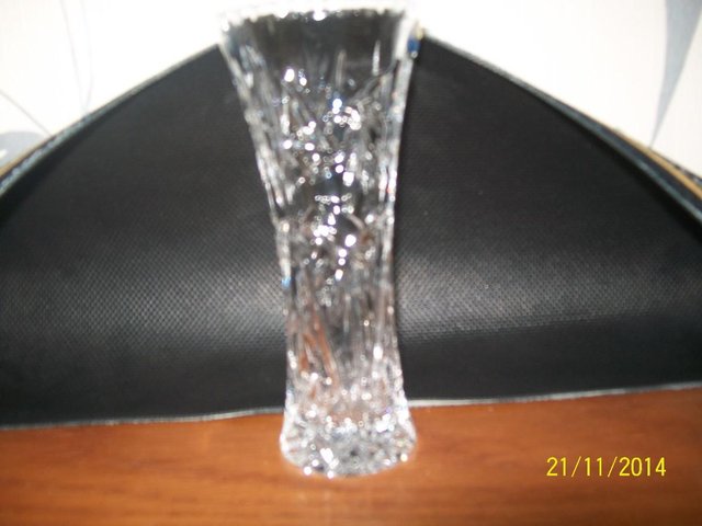 Image 2 of lead crystal vase