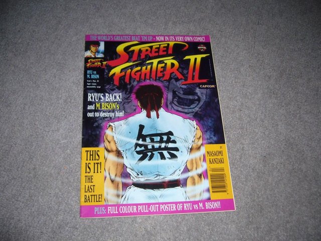 Preview of the first image of street Fighter Comic.