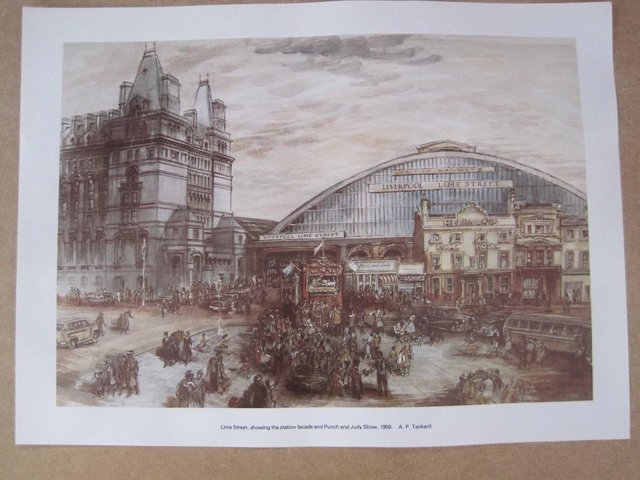 Preview of the first image of PRINT - 1956 Views of Lime Street Station.